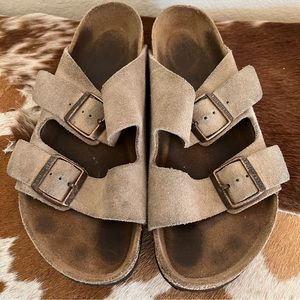 Birkenstock Tan Suede Sandals Size 9